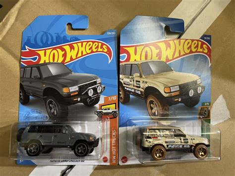 送料込2台セット Toyota Land Cruiser トヨタ ランドクルーザー 80 ホットウィール ベーシックカー Hotwheels