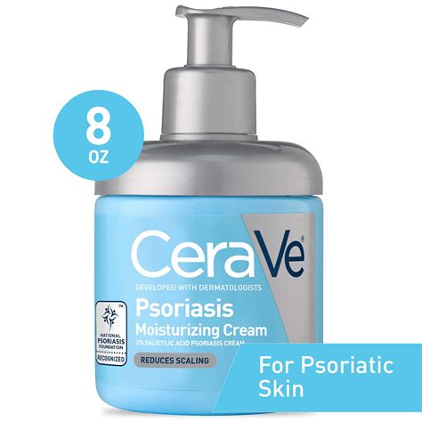 Cerave Psoriasis Moisturizing Body Cream With Salicylic Acid And Urea For Psoriatic And Dry Skin