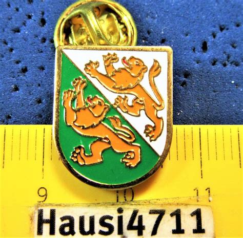 Schmuck Pin Kantons Wappen Thurgau Klein X Mm Goldig Kaufen Auf