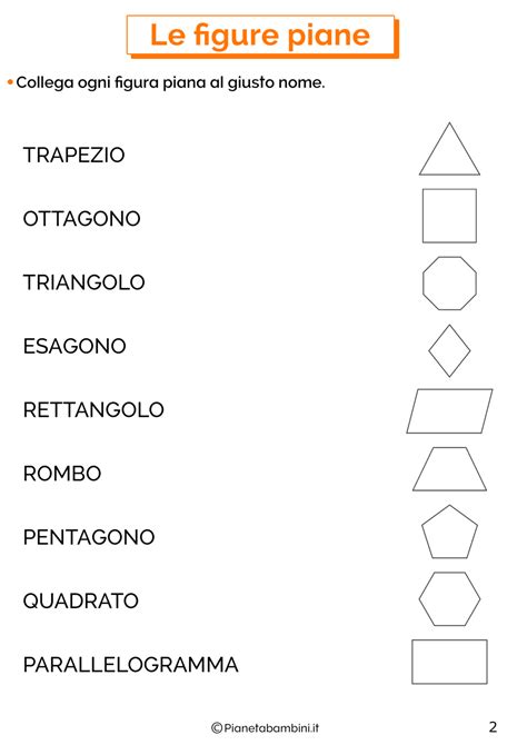 Figure Piane Schede Didattiche Per La Scuola Primaria PianetaBambini It