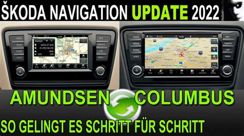 Navigation Update Tutorial Škoda Amundsen Columbus Kartenmaterial