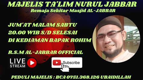 R S M ALJABBAR 26 05 23 Majelis Talim Nurul Jabbar Maulid Simtudurror