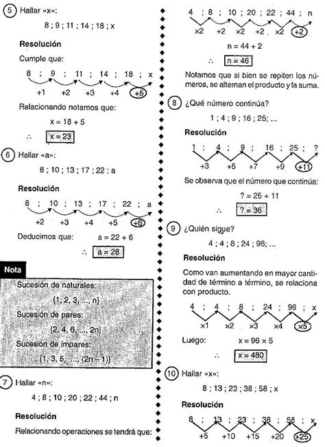 SUCESIONES NUMERICAS BLOG DE RAZONAMIENTO NUMERICO DE NANCY CASTILLO