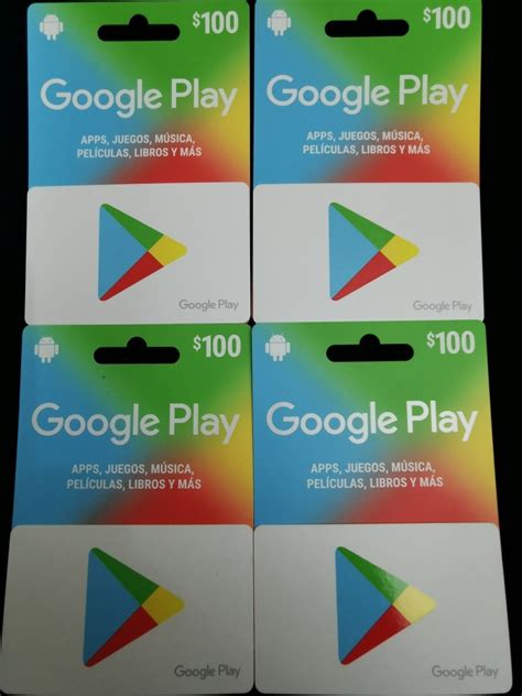 De Cuanto Hay Tarjetas De Google Play Varias Tarjetas