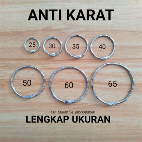 Jual Ring Buka Tutup Ring Binder Lengkap Ukuran Ring Gantungan Kunci