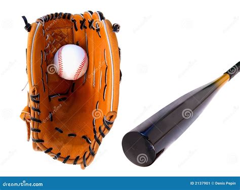 Baseball Glove and Bat stock image. Image of equipment - 2137901