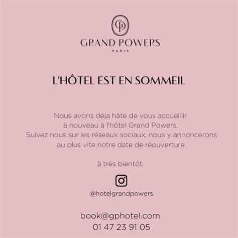 Hotel Grand Powers Luxury 5 star hotel Paris Champs Elysees & George V