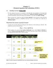 Understanding Limiting Reactants In Chemical Reactions Course Hero