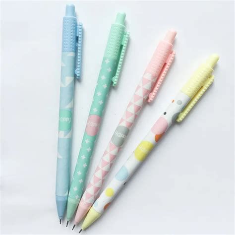 2 Pcslot Nordic Simplicity Plastic Mechanical Pencil Automatic Pen For