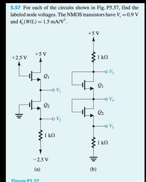 Solved 5 57 For Each Of The Circuits Shown In Fig P5 57 Chegg