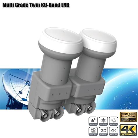 Hd Digital Lnb Multi Grade Twin Ku Band Lnb For Dish Tv Noise Db