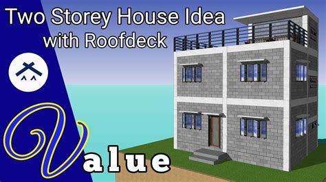 Small Storey House Design With Roof Deck