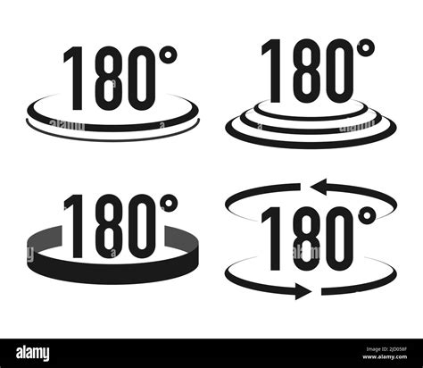 180 Degree Turn Stock Vector Images Alamy