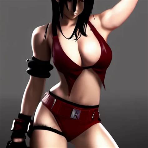 High Quality Digital Art Of Tifa Lockhart Posing Stable Diffusion