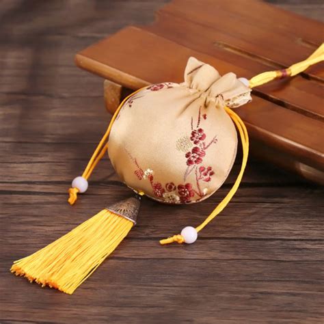 PHYTR HOT กระเปาผาไหมปกลายสไตลจนถงผาปกถงผาซองกระเปาเชอกหอยจพสำหรบถงของขวญ