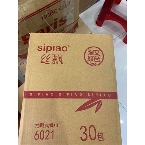 Thùng 30 gói giấy ăn gấu trúc sipiao 6021 chính hãng Shopee Việt Nam