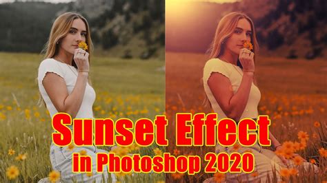 How To Create Realistic Sunset Effect In Photoshop Cc 2020 Youtube