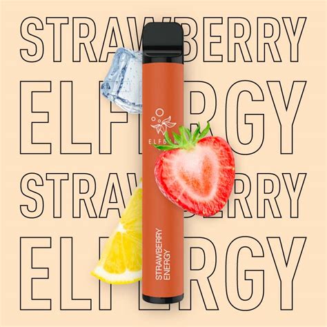 Elfbar Elfergy Strawberry Einweg E Zigarette Mg Ml Nikotin Z Ge