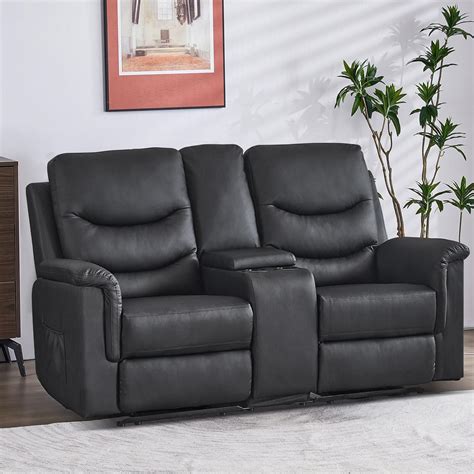 Amazon.com: Consofa Reclining Loveseat, Manual Reclining Loveseat with ...