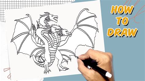 How To Draw King Ghidorah Youtube