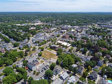 Wakefield Aerial View Massachusetts Usa Stock Image Image Of