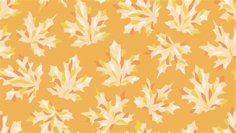 Premium Vector Seamless Autumn Pattern With Maple Leaves