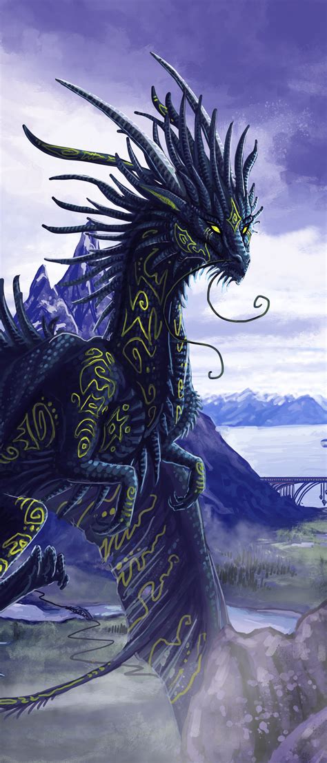 Fantasy Dragon, 1644x3840 Phone HD Wallpaper