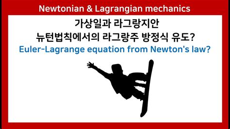 67B 뉴턴역학 오일러 라그랑주 방정식 달랑베르 원리 최소 작용 원리 Hamilton s principle Euler