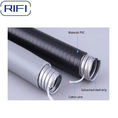 Pvc Coated Liquid Tight Flexible Conduit For Wiring Gray Black