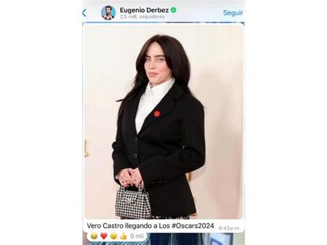 Eugenio Derbez Compara A Billie Eilish Con Ver Nica Castro Actitudfem