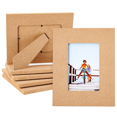 6 Pack Paintable Unfinished Wood Picture Frames Diy Craft Projects