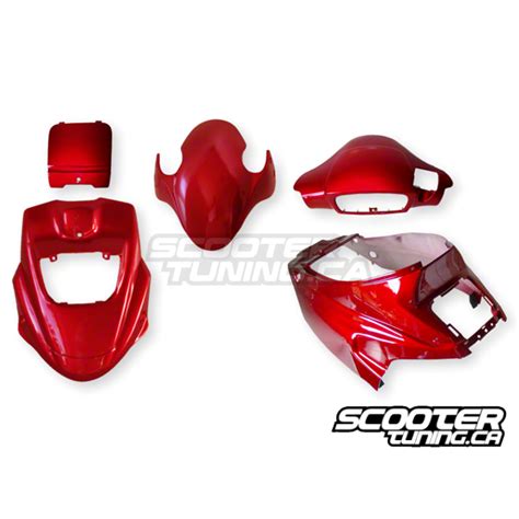 Complete Fairing Kit Pgo Bigmax Red Distribution Scootertuning