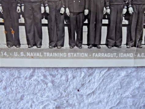 Vintage Large Photo Us Naval Training Station Farragut Idaho Regiment 4 1944 Ebay