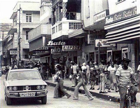 Vintage Pic Of Frederick Street Port Of Spain Trinidad In The 1970