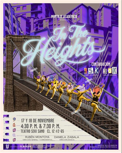 In The Heights Programa Arte Dram Tico Universidad El Bosque