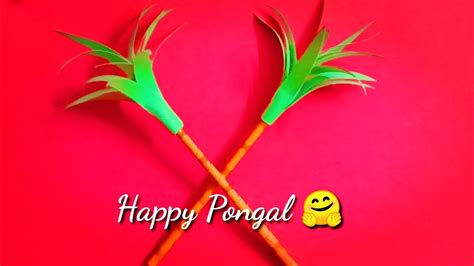 Paper Sugarcane Pongal Decoration Ideas Pongal Crafts Paper Tree Making Makar Sakranti