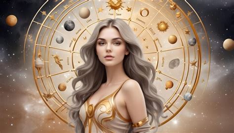 Premium Photo Horoscope Circle For All Zodiac Signs Beautiful Woman