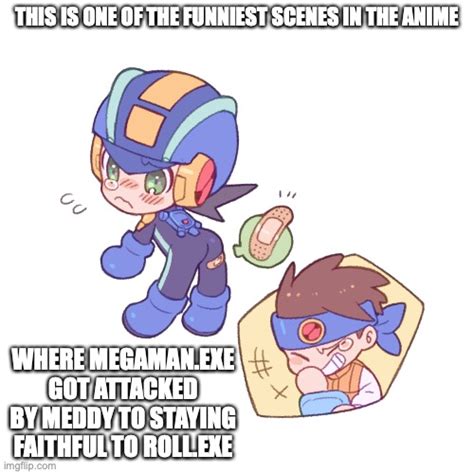 MegaMan EXE With Bandage On Butt Imgflip