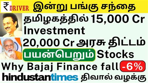 Bajaj Finance News Today Share Market News Tamil Share Market Stock