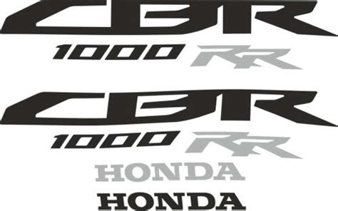 Honda CBR 1000 RR 2008 2009 LOGOS Stickers Set MXG ONE Best Moto Decals