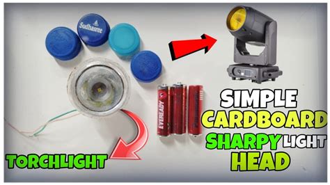 How To Make Sharpy Light Head With Torchlight And Cardboard Simple