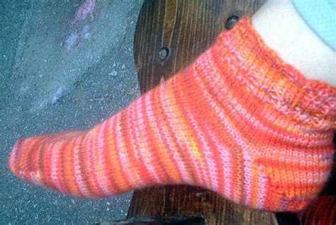 Toe Up Anklet Socks Knitting Pattern