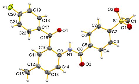 Figure S Molecular Structure Of Compound C In The Crystal Ortep