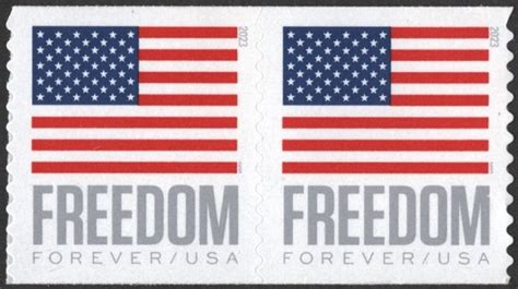 SC 5789A Forever Freedom U S Flag Coil Pair BCA 2023 SA United