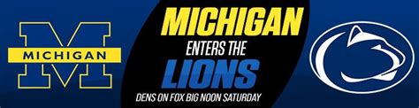 Michigan Wolverines Vs Penn State Nittany Lions Game Odds