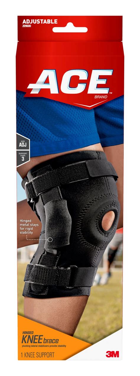 Ace Adjustable Hinged Knee Brace Support Level 3 1ct Nahids