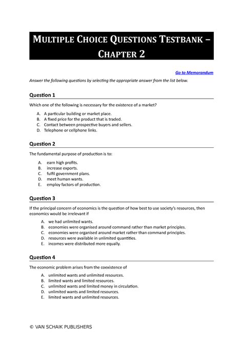 Economics 5 Mcq C2 It Is Very Helpful MULTIPLE CHOICE QUESTIONS