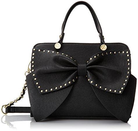 Betsey Johnson Bow Regard Satchel Handbag Top Handle Bag Satchel Bags