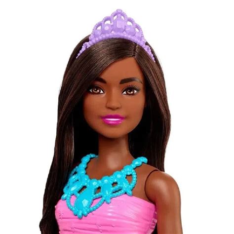 Boneca Barbie Princesa Dreamtopia Saia Roxa Hgr Mattel Real