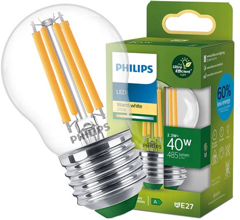 Philips Ar Wka Led E W W K Filament Ultra Efficient Kulka